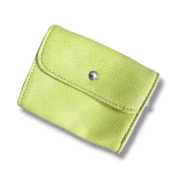 🍉EUC Leather Lime-Green Y2K Shoulder Bag by Tommy Hilfiger - Picture 11 of 12